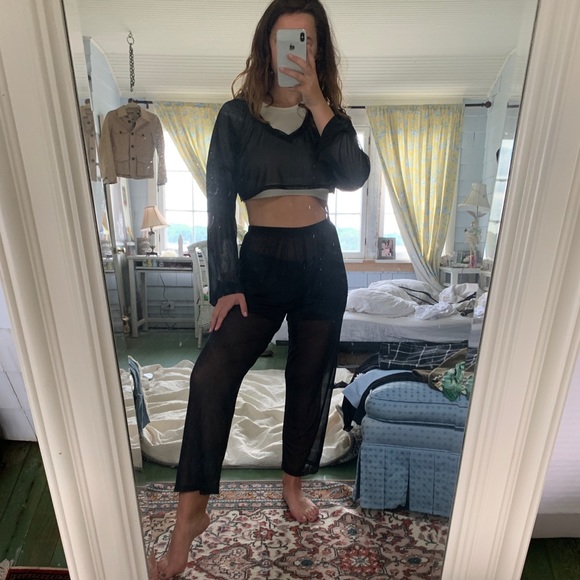 Joah Brown Other - JOAH BROWN black mess zeppelin pant and paris crop